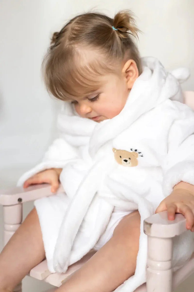 COZY Bear Hooded Dressing Gown Bear Ears - White Cozy Crew Club Dressing Gown mora-uk.myshopify.com cozy-bear-hooded-dressing-gown-bear-ears-white   baby, bath, bathrobe, bear, dressing gown, hooded, new in, personalise, soft, zero  COZY Bear Hooded Dressing Gown Bear Ears - White Cozy Crew Club Dressing Gown mora-uk.myshopify.com cozy-bear-hooded-dressing-gown-bear-ears-white   baby, bath, bathrobe, bear, dressing gown, hooded, new in, personalise, soft, zero