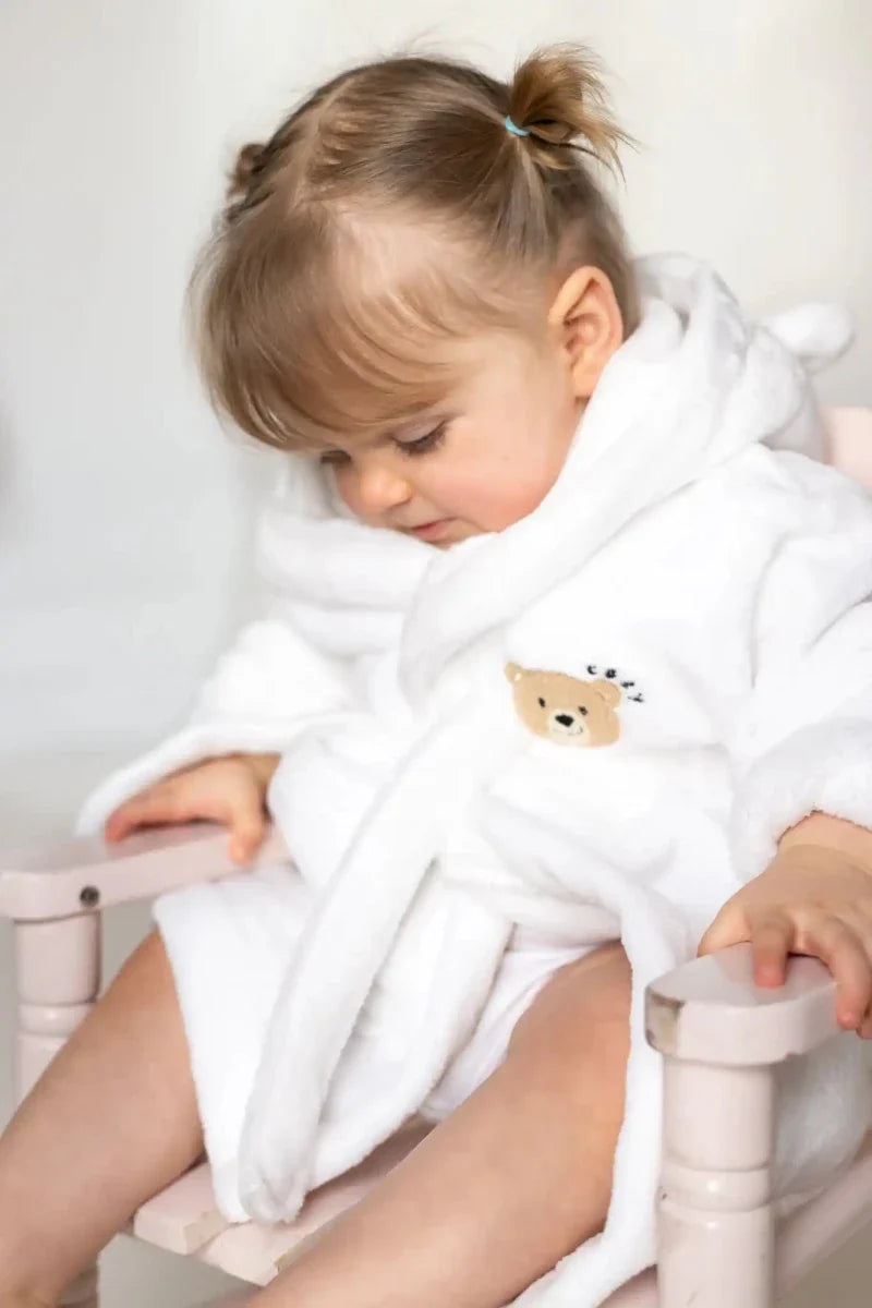 COZY Bear Hooded Dressing Gown Bear Ears - White Cozy Crew Club Dressing Gown mora-uk.myshopify.com cozy-bear-hooded-dressing-gown-bear-ears-white   baby, bath, bathrobe, bear, dressing gown, hooded, new in, personalise, soft, zero  COZY Bear Hooded Dressing Gown Bear Ears - White Cozy Crew Club Dressing Gown mora-uk.myshopify.com cozy-bear-hooded-dressing-gown-bear-ears-white   baby, bath, bathrobe, bear, dressing gown, hooded, new in, personalise, soft, zero