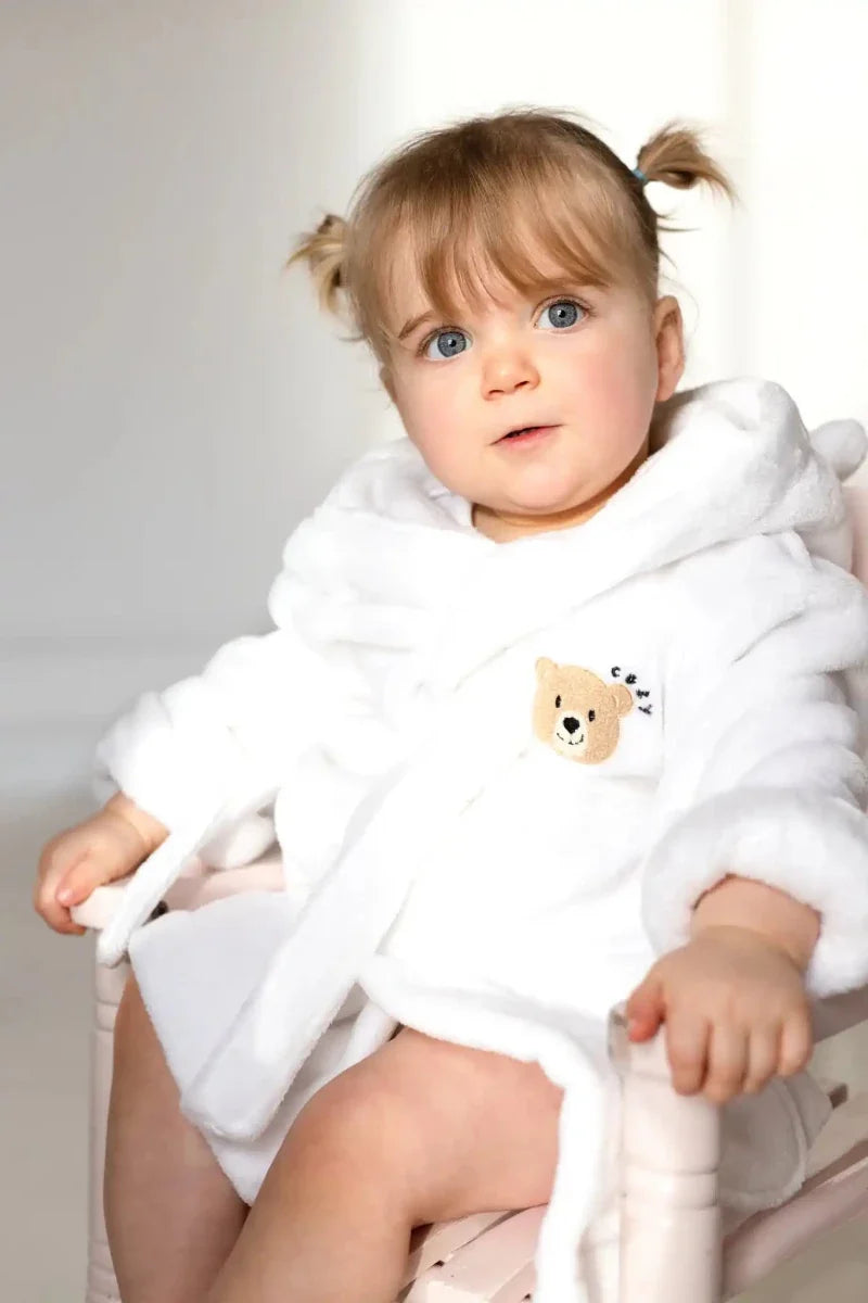 COZY Bear Hooded Dressing Gown Bear Ears - White Cozy Crew Club Dressing Gown mora-uk.myshopify.com cozy-bear-hooded-dressing-gown-bear-ears-white   baby, bath, bathrobe, bear, dressing gown, hooded, new in, personalise, soft, zero  COZY Bear Hooded Dressing Gown Bear Ears - White Cozy Crew Club Dressing Gown mora-uk.myshopify.com cozy-bear-hooded-dressing-gown-bear-ears-white   baby, bath, bathrobe, bear, dressing gown, hooded, new in, personalise, soft, zero