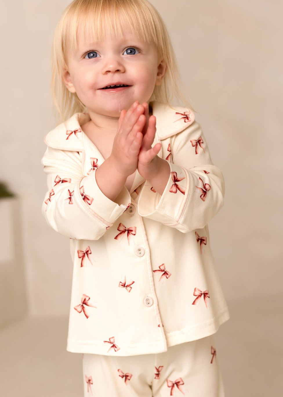 Mini Cozy Rosy Ribbon Pyjamas
