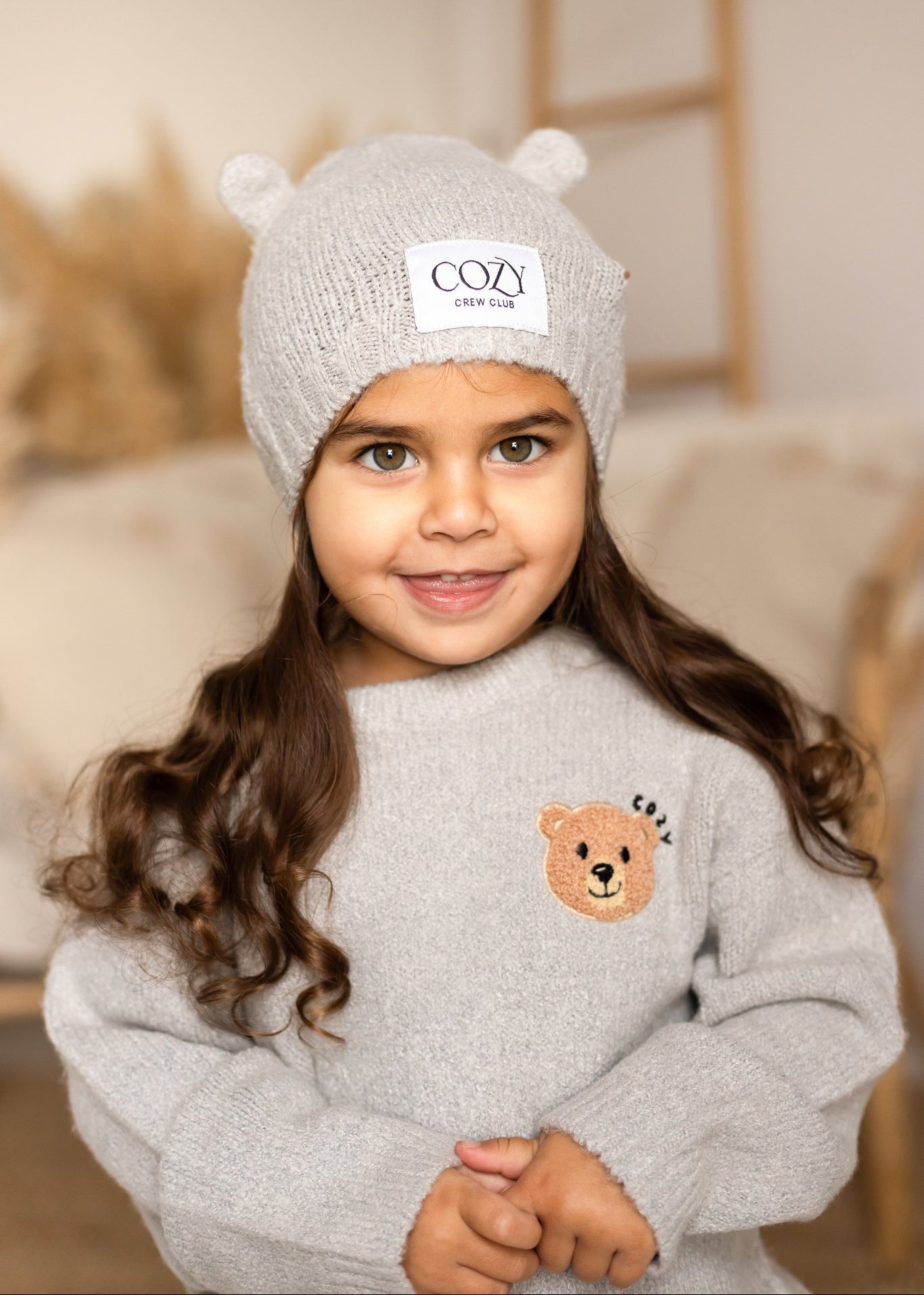 The Cozy Cub Knit Set in Grey