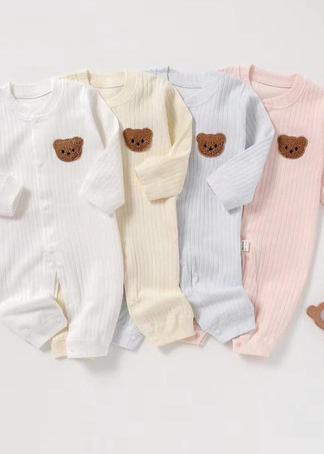 Bear Romper Ribbed