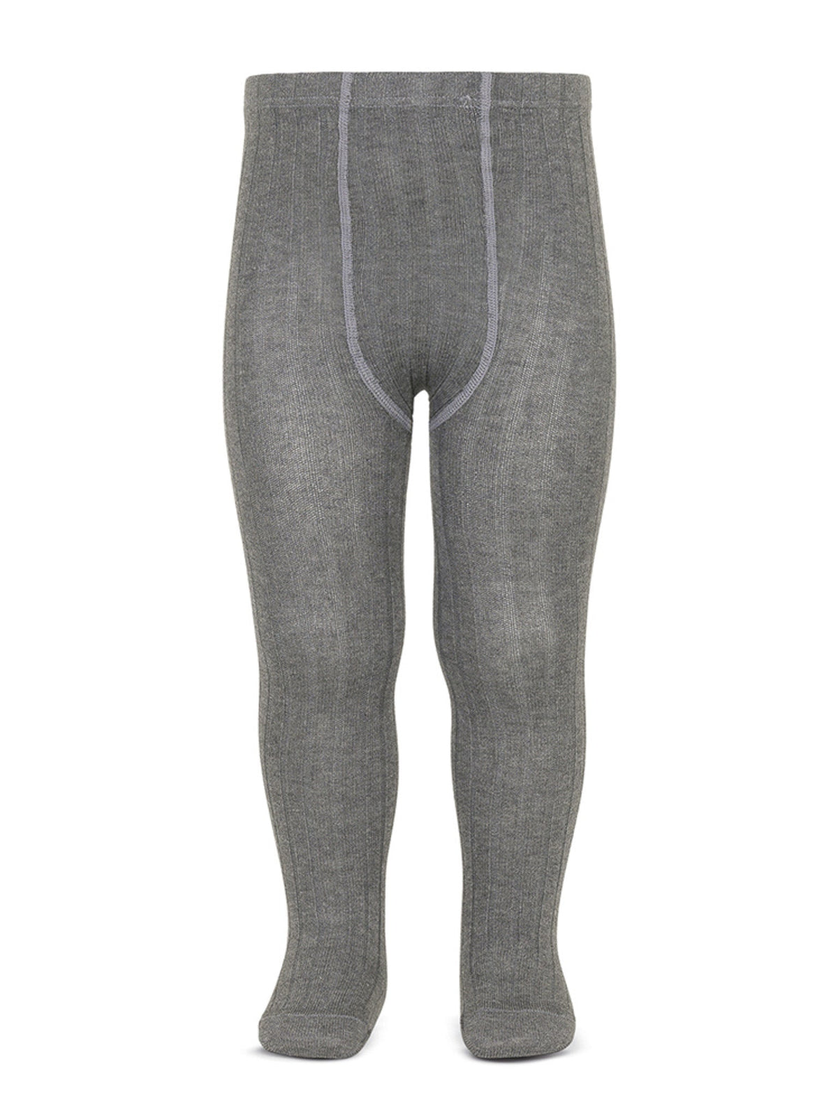 Condor grey ribbed tights - Rose & Albert