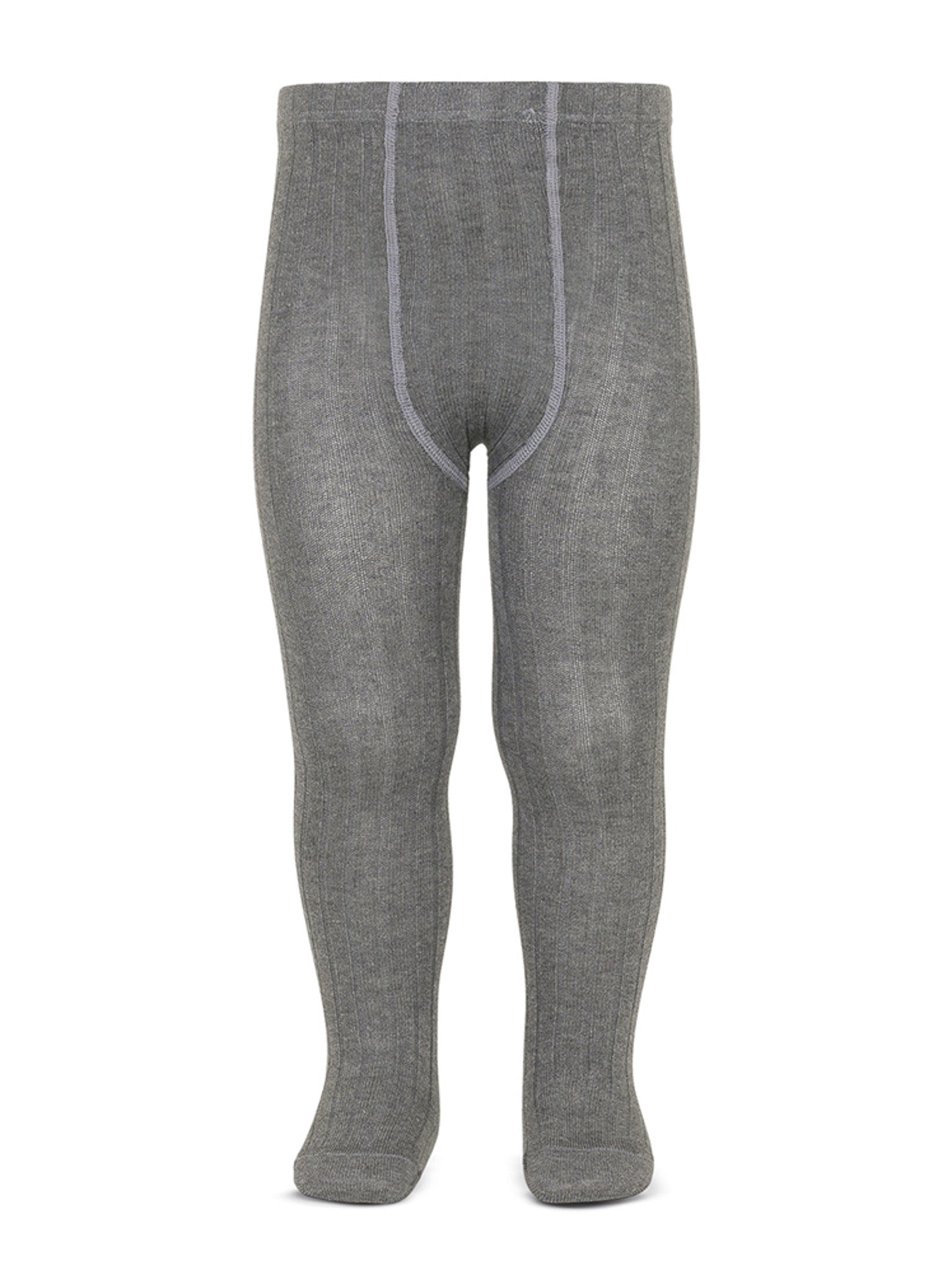 Condor grey ribbed tights - Rose & Albert