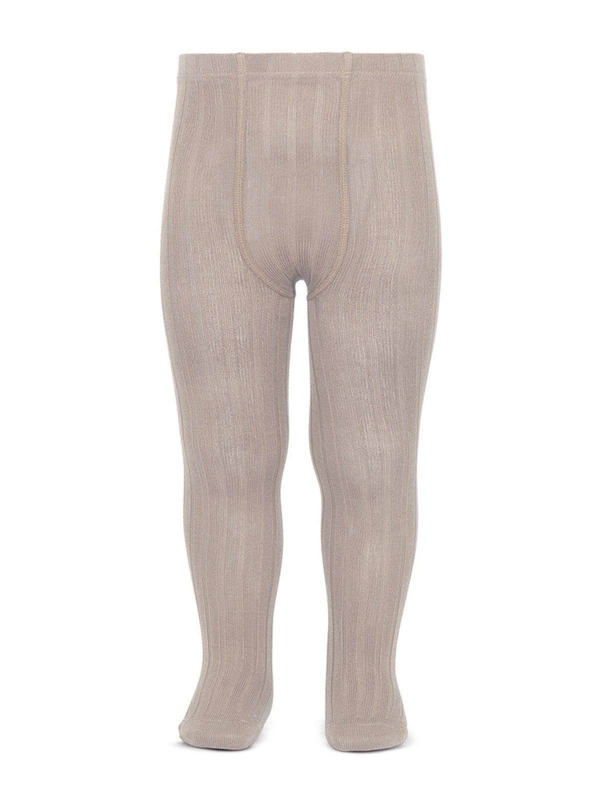 Condor dark beige ribbed tights - Rose & Albert