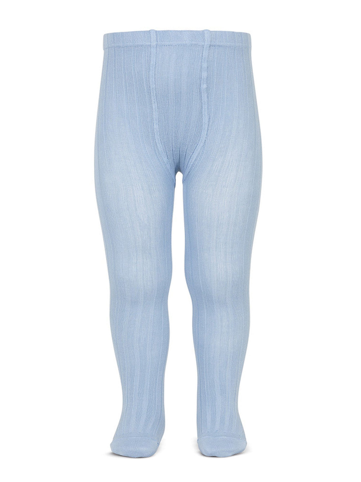 Condor blue ribbed tights - Rose & Albert