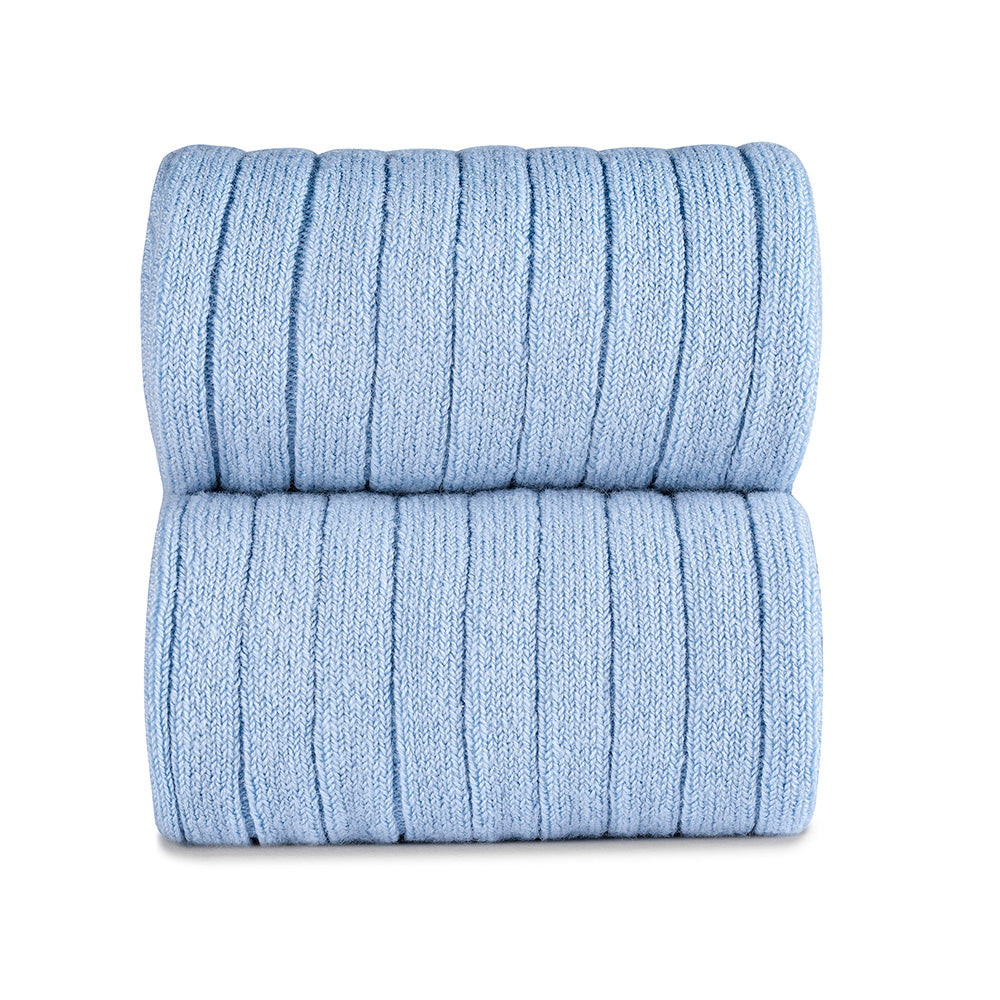 Condor blue ribbed tights - Rose & Albert