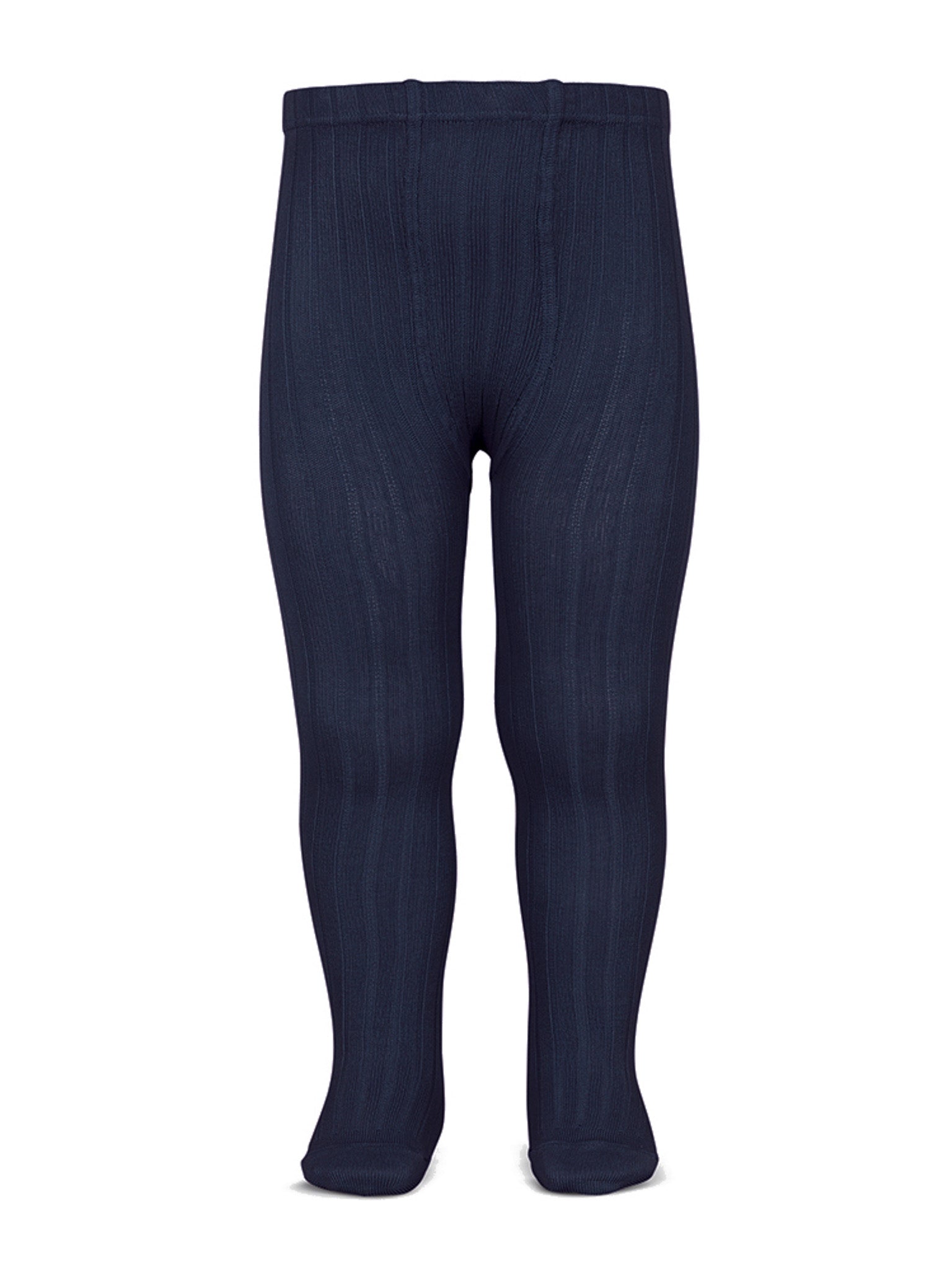 Condor navy ribbed tights - Rose & Albert