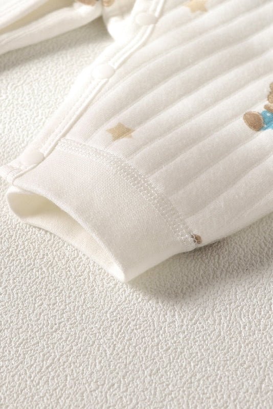 The Charming Bear Boucle Wrap Baby Grow Romper - Cozy Crew Club