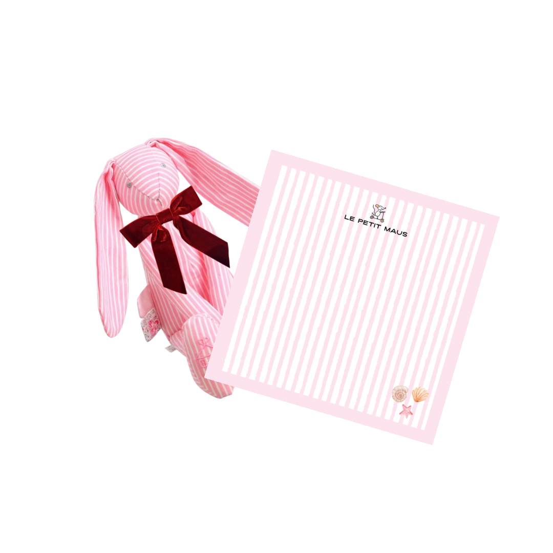 BEACH DAY BUNDLE LARA LAPIN AND MATCHING STRIPEY SWADDLE