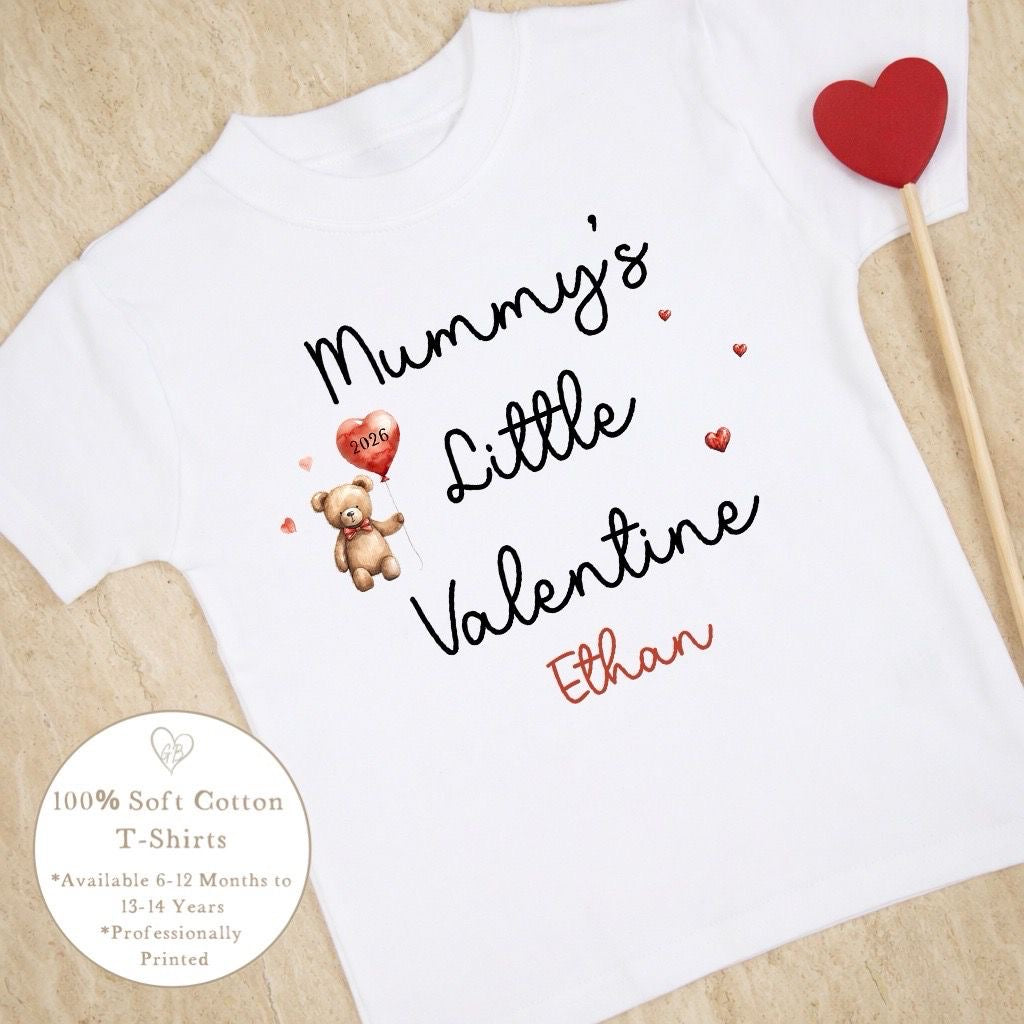 Personalised Valentine's T-Shirt - Mummy’s Little Valentine Design