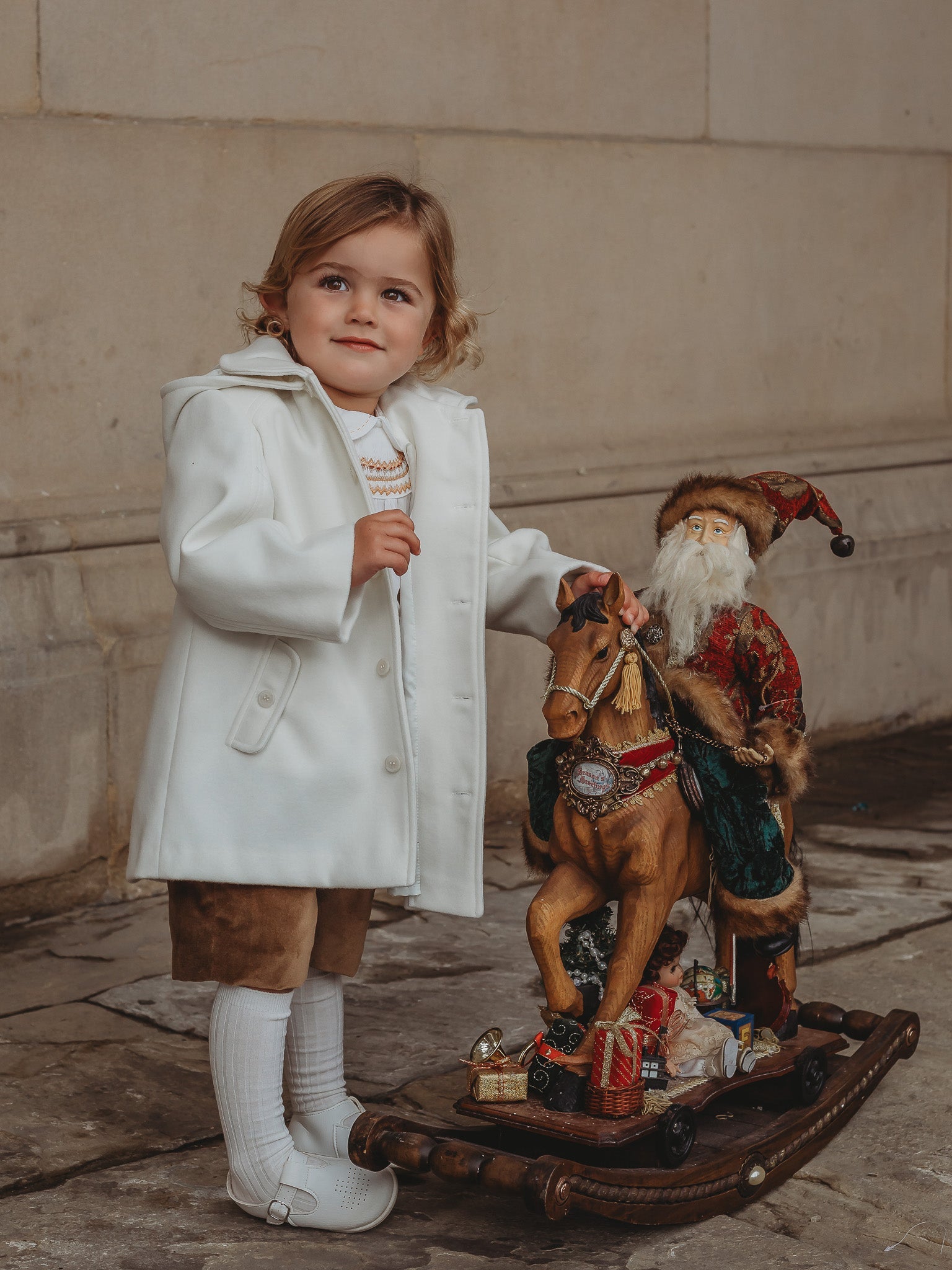 Sarah Louise Ivory Traditional Coat - Rose & Albert