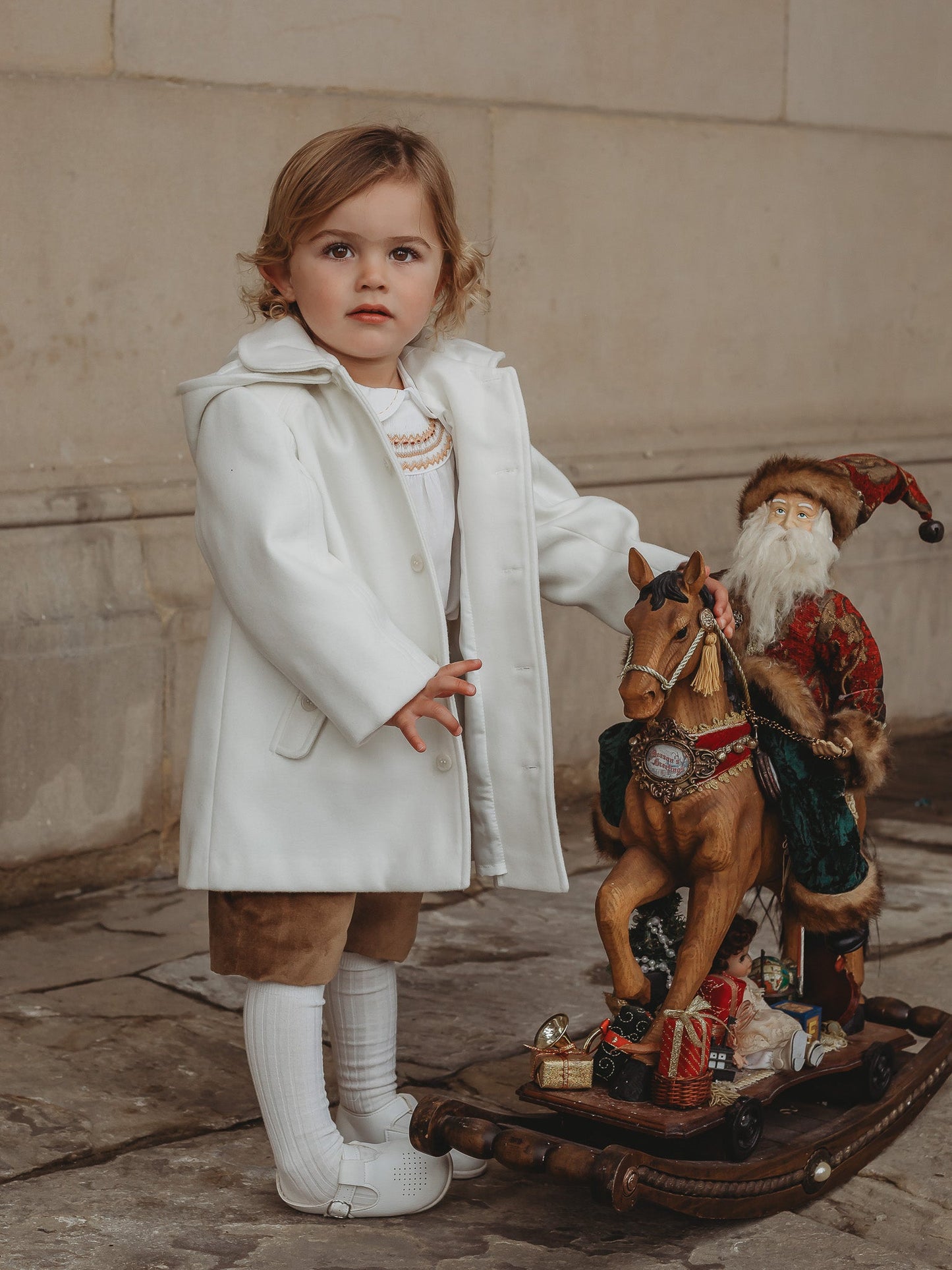 Sarah Louise Ivory Traditional Coat - Rose & Albert