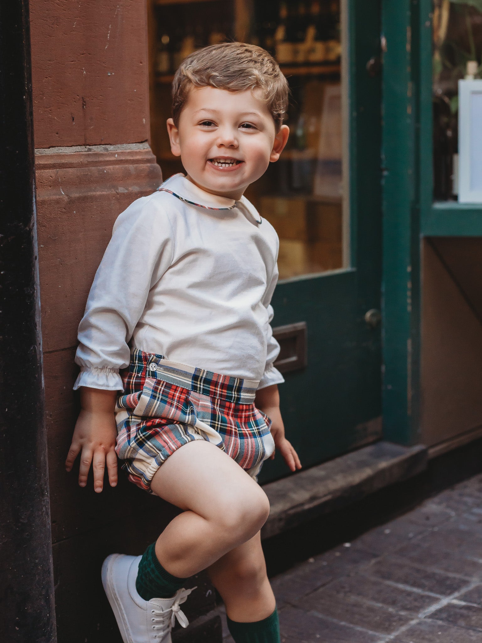 'Noelle' tartan set - Rose & Albert