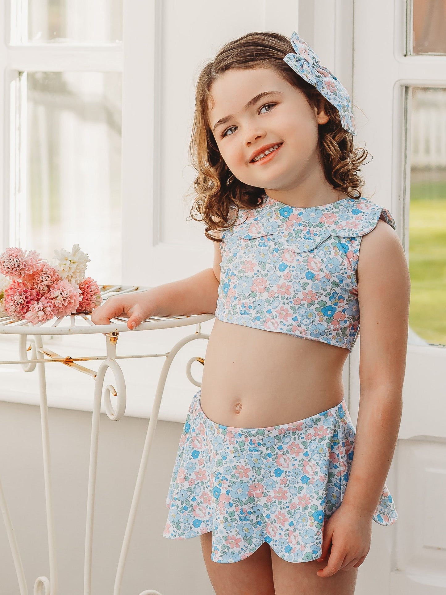 'Betsy' petal collar bikini set - Rose & Albert