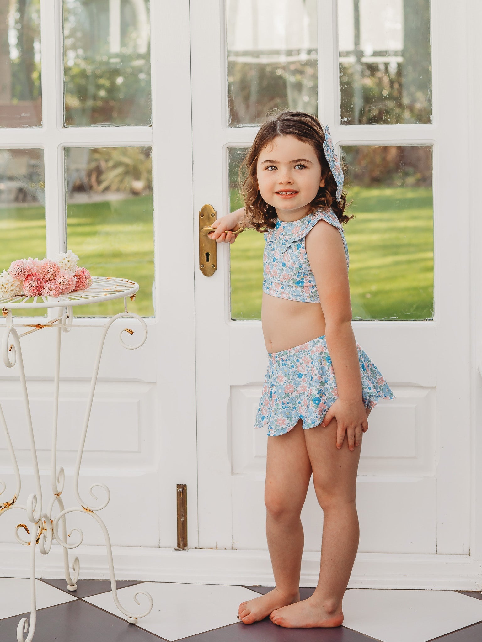 'Betsy' petal collar bikini set - Rose & Albert