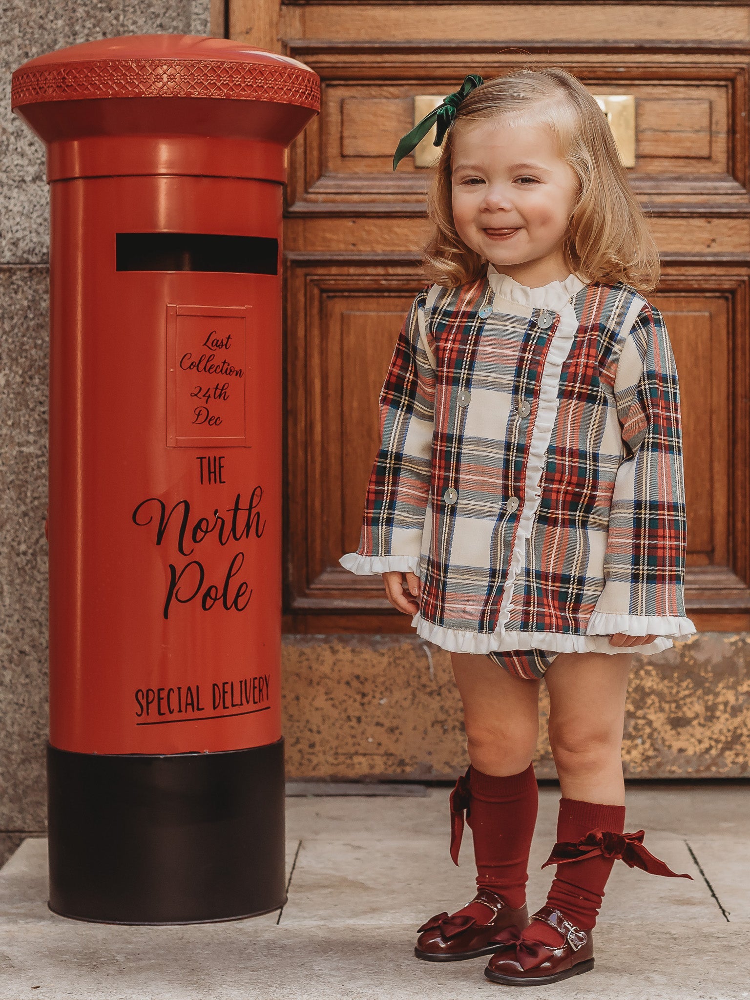 'Noelle' tartan dress & knicker set - Rose & Albert