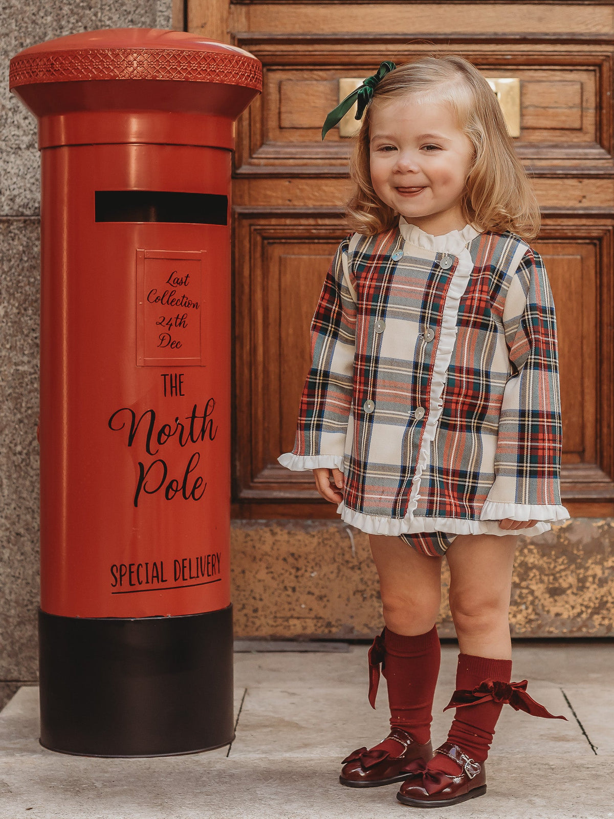 'Noelle' tartan dress & knicker set - Rose & Albert