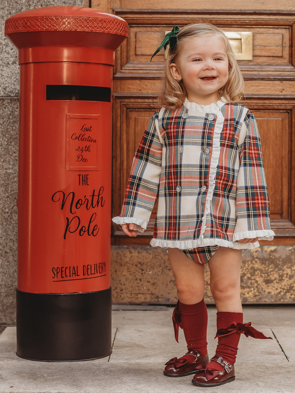 'Noelle' tartan dress & knicker set - Rose & Albert
