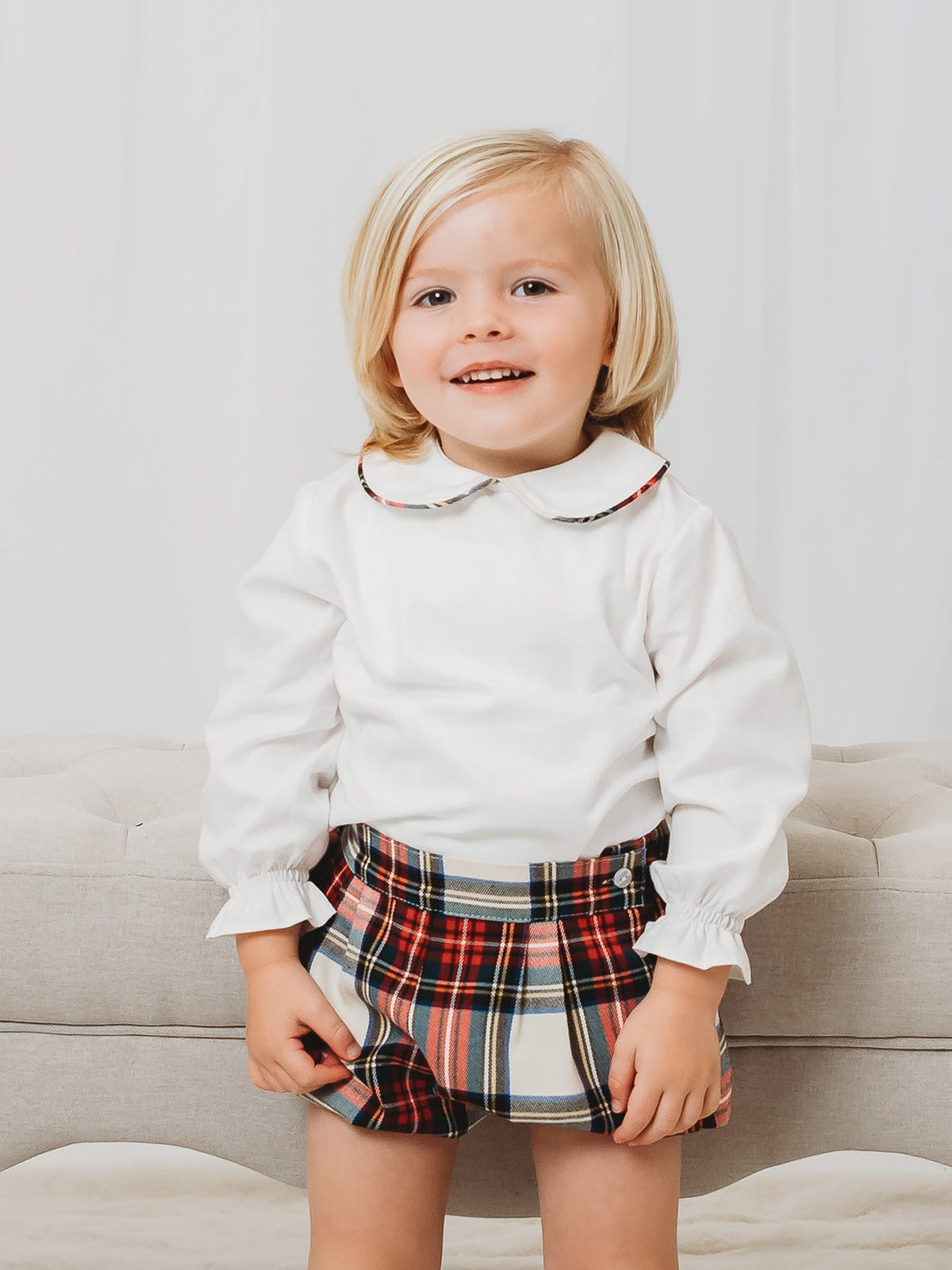 'Noelle' tartan set - Rose & Albert