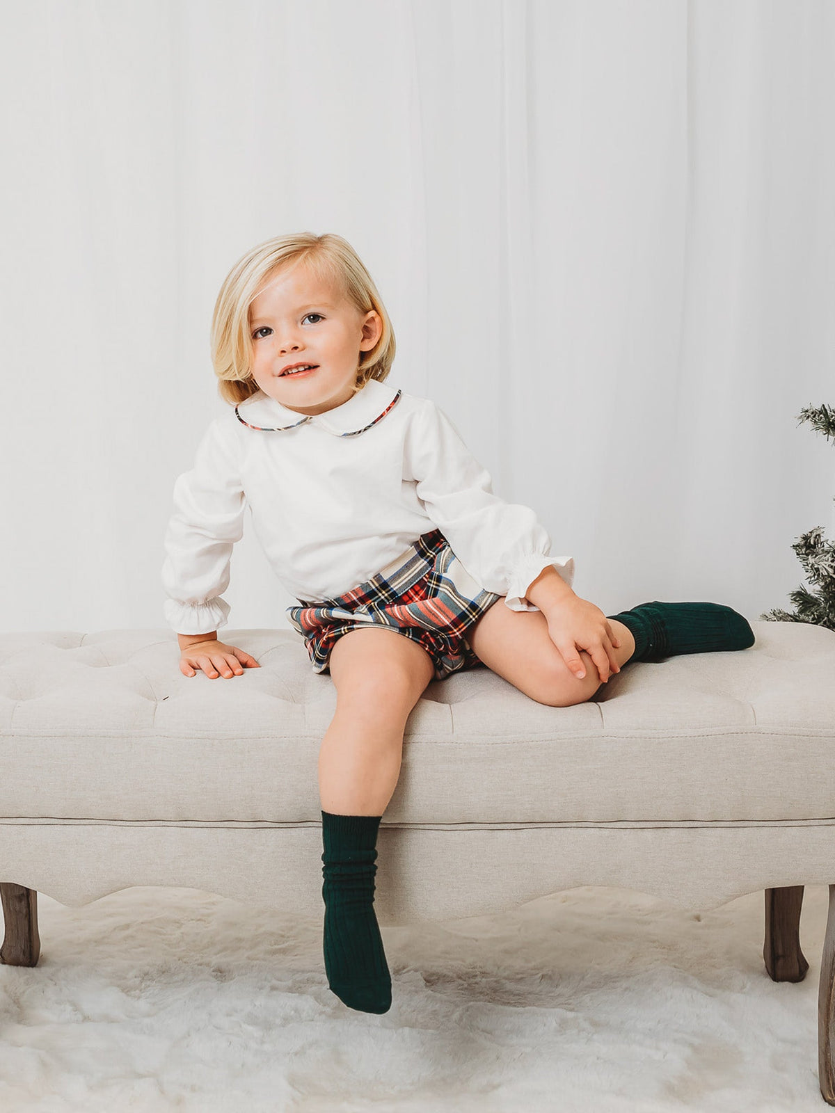 'Noelle' tartan set - Rose & Albert