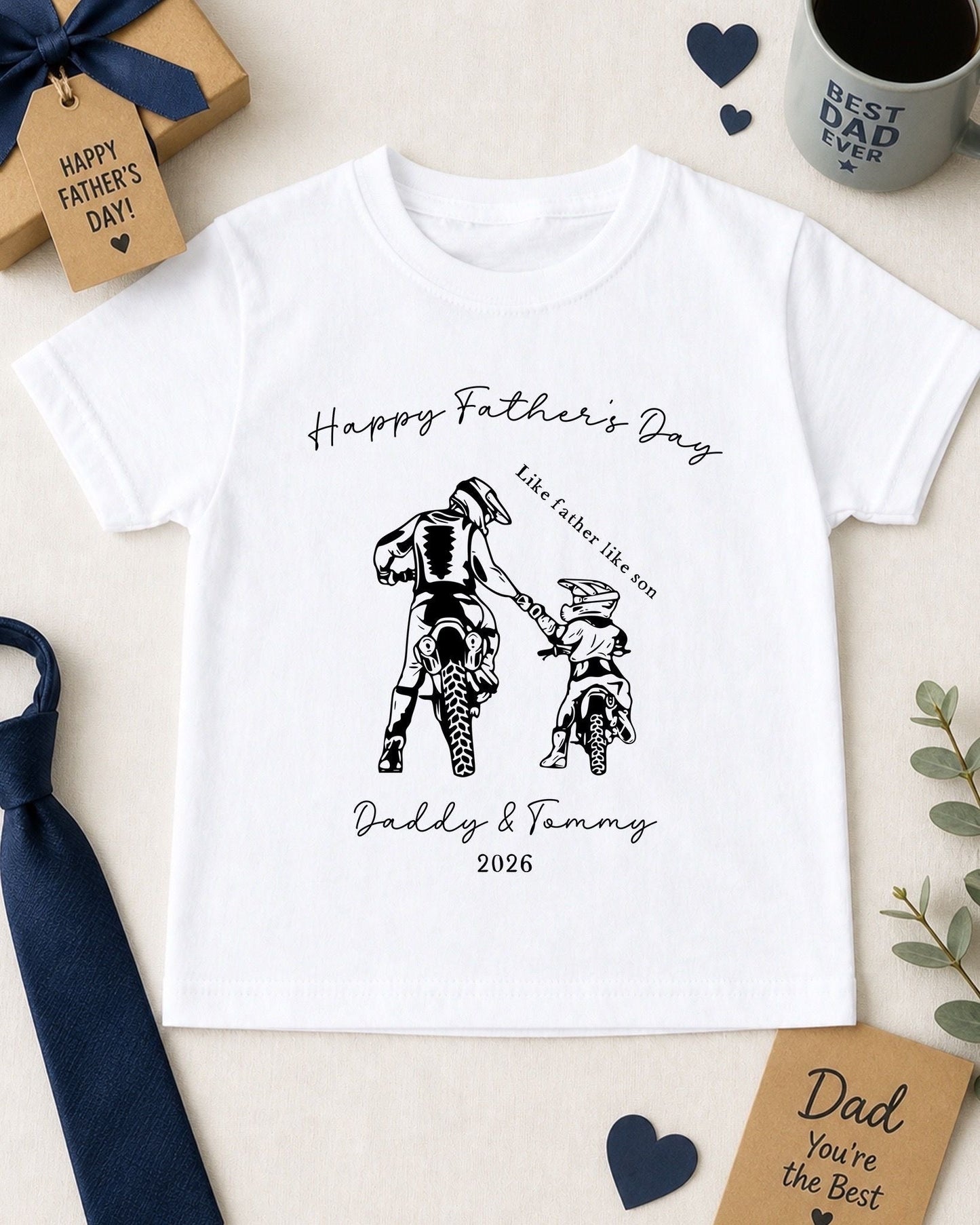 Father's Day T-Shirt - Motocross Design