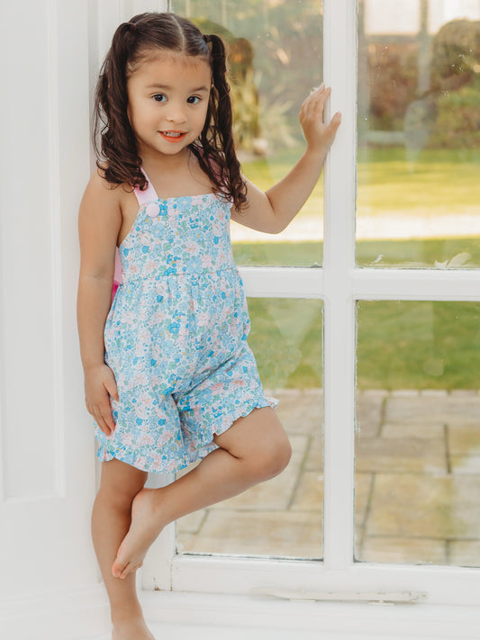 'Betsy' floral bow detail playsuit - Rose & Albert
