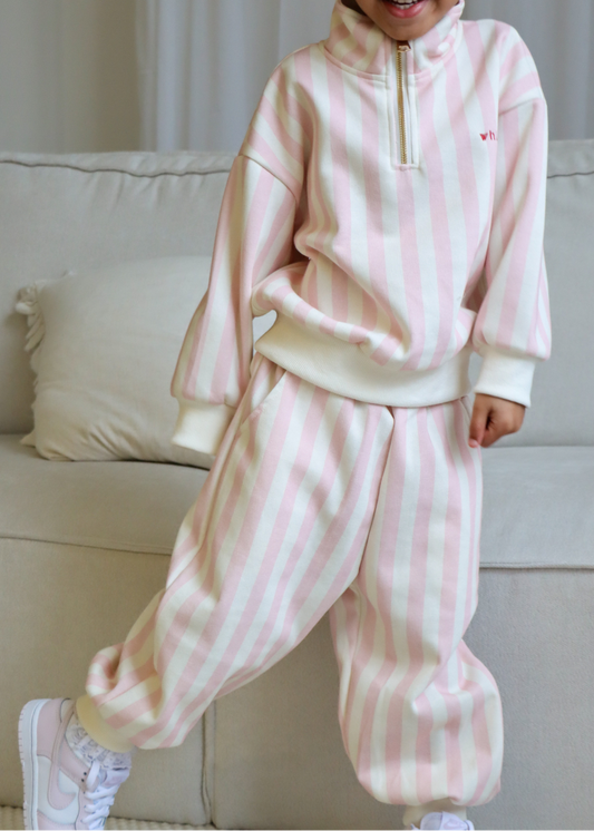 Blush Line Tracksuit in Pink