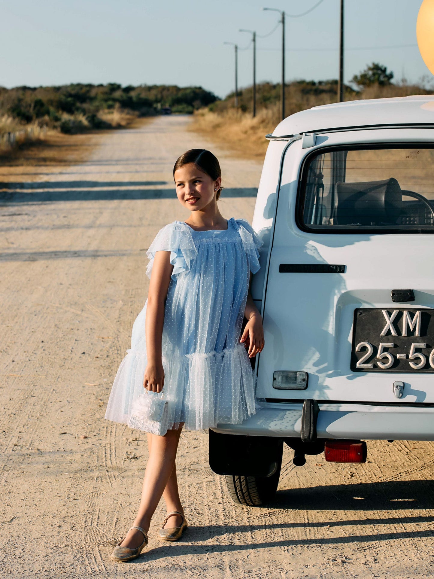 Patachou blue tulle dress