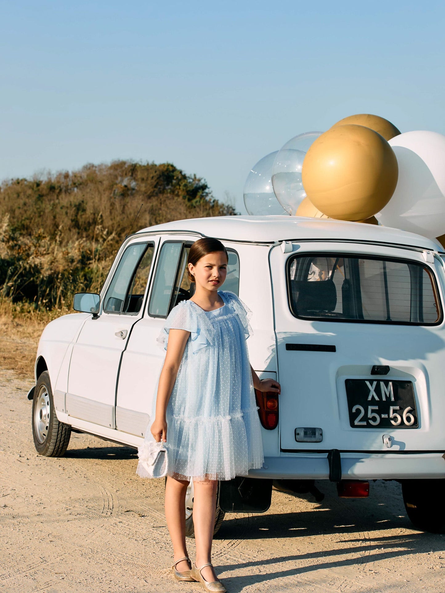 Patachou blue tulle dress