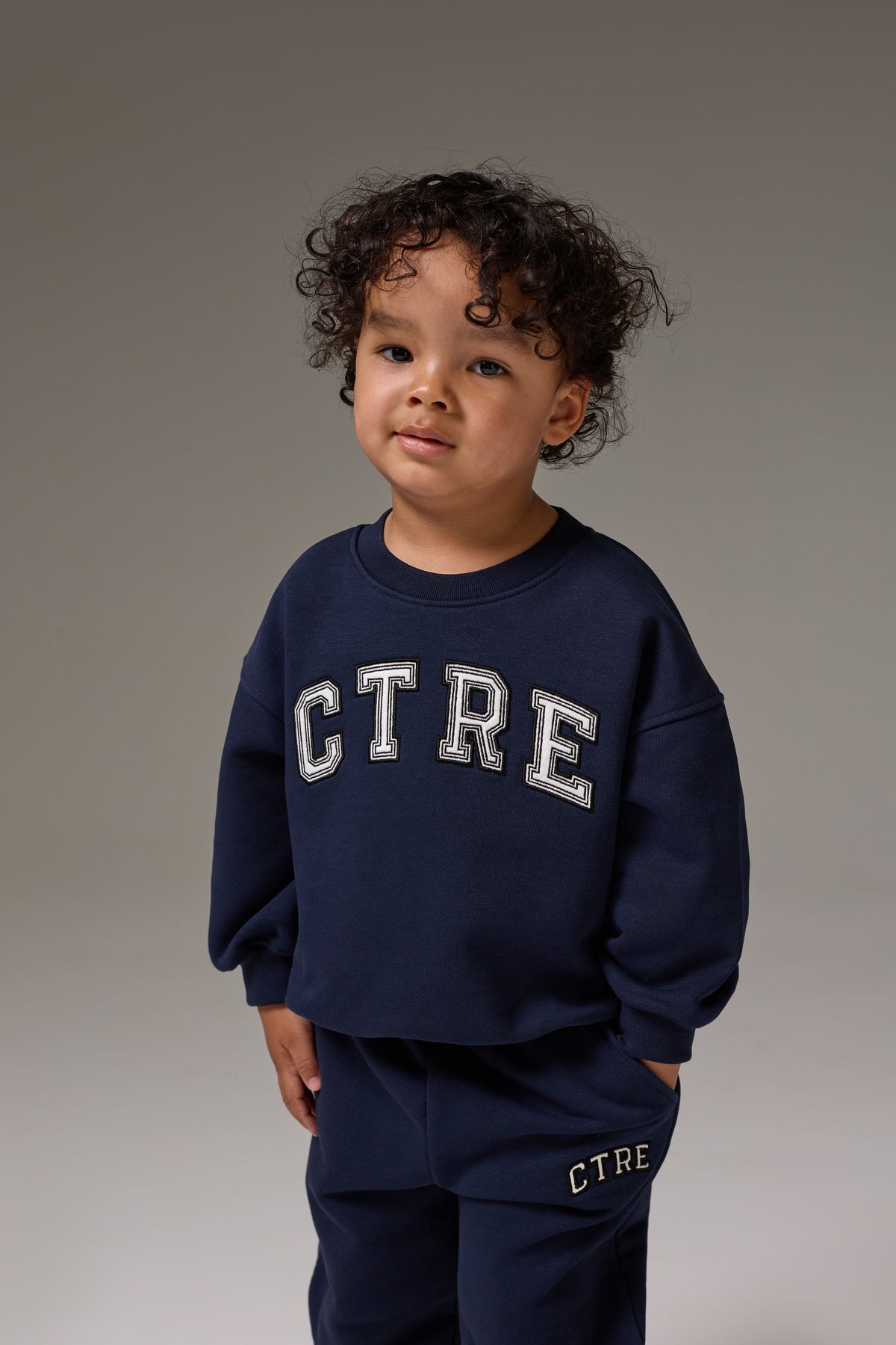 KIDS CTRE SWEATSHIRT - NAVY