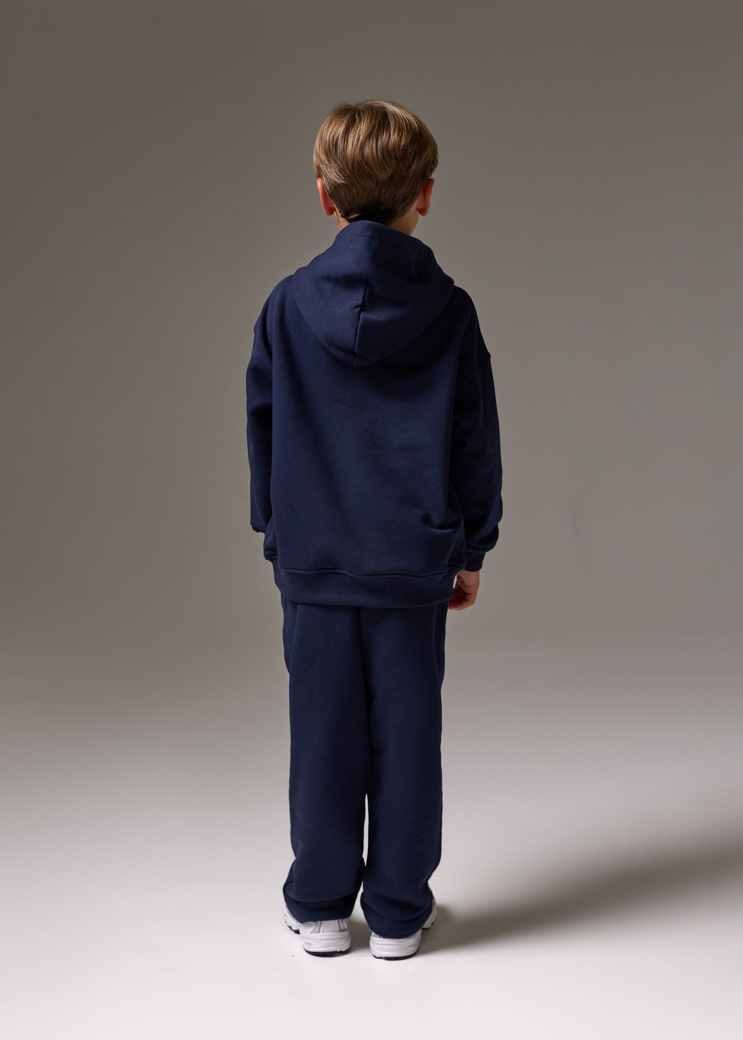 Junior Emblem Applique Hoodie in Blue