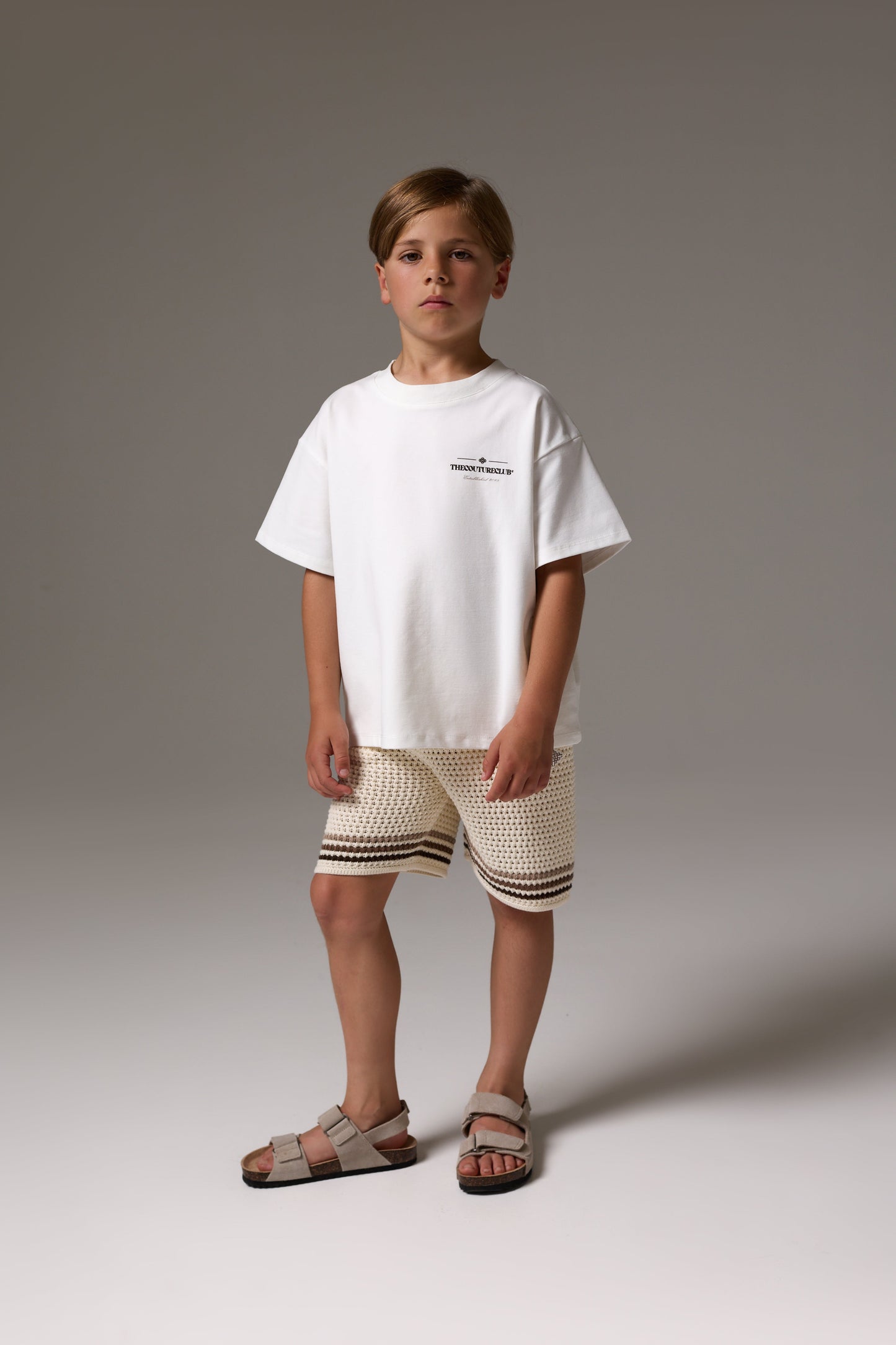 JUNIOR COPYRIGHT MULTI GRAPHIC T-SHIRT - OFF WHITE