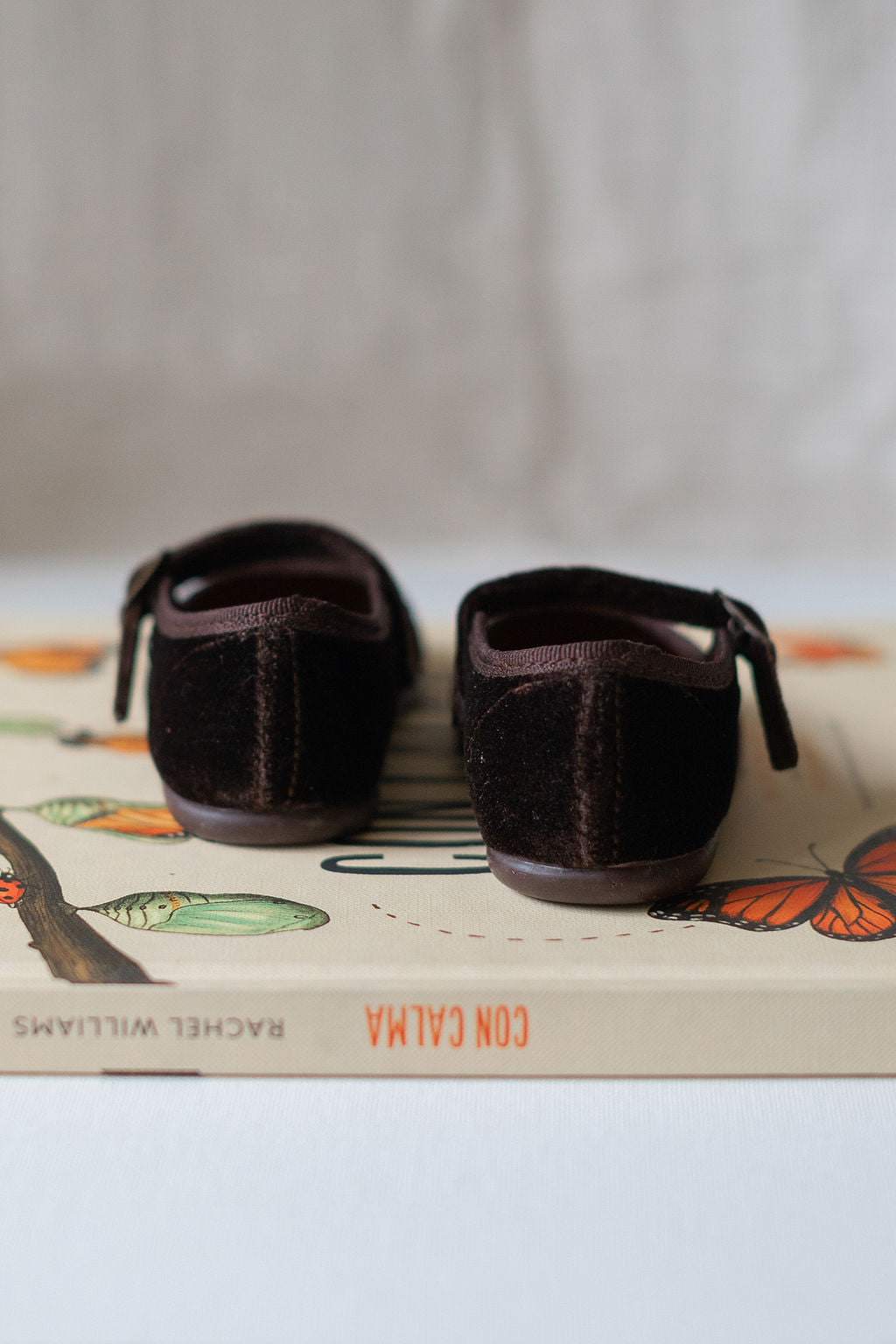 Mary Jane Velvet Deluxe in Chocolate Brown