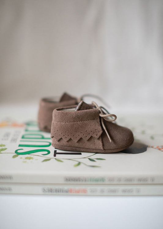 Pram Booties in Beige