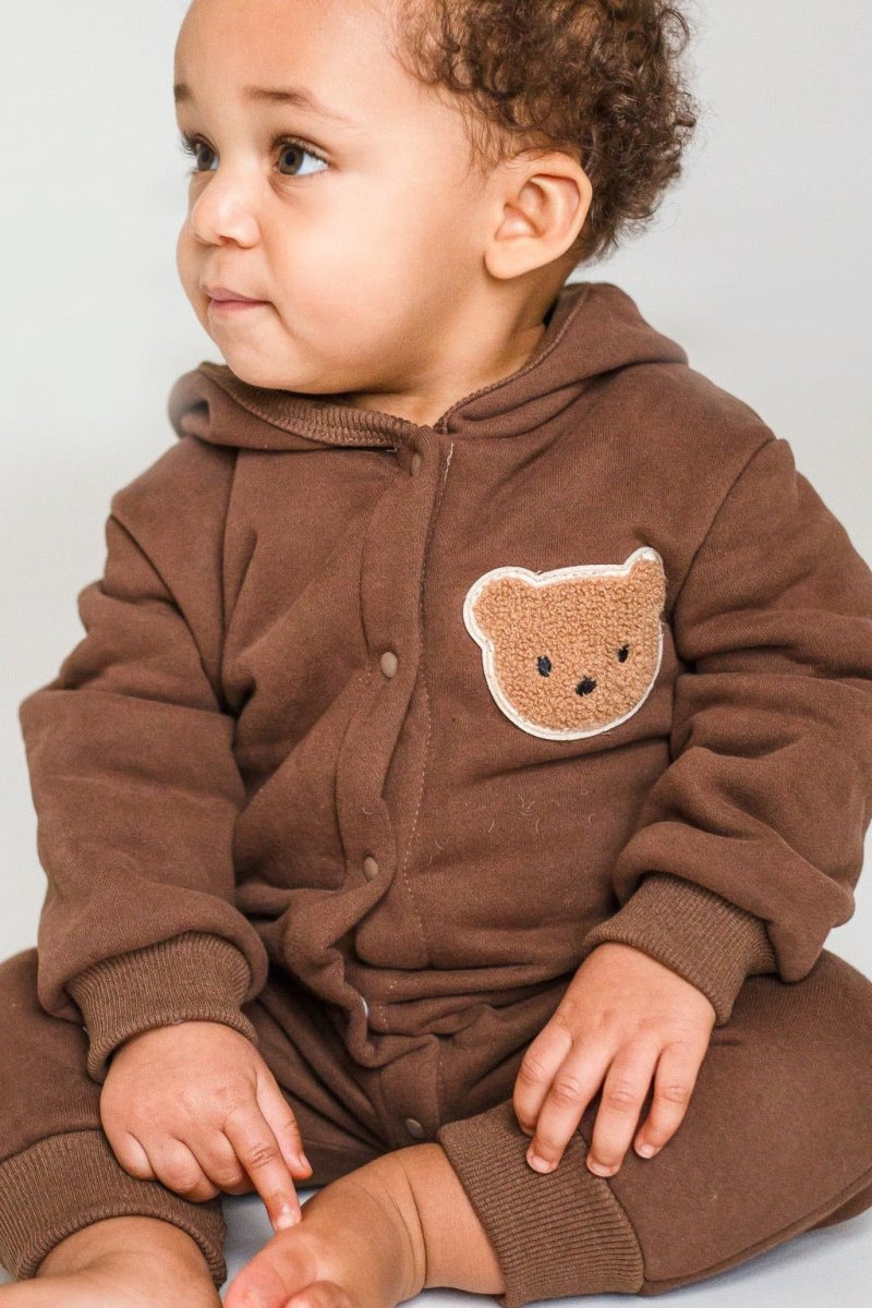 The Ultimate Bear Knitted Hooded Playsuit - Cozy Crew Club