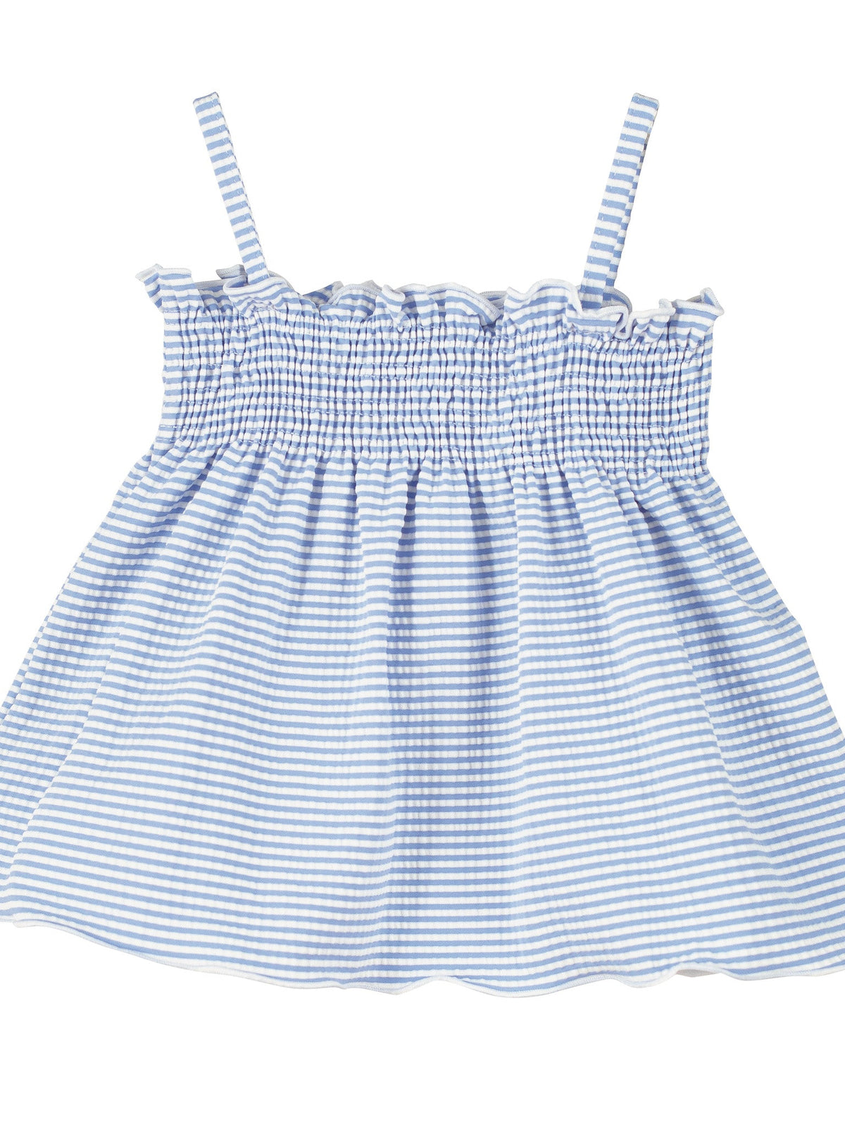Calamaro Baby Blue Striped Cover-up Swim Dress - Rose & Albert