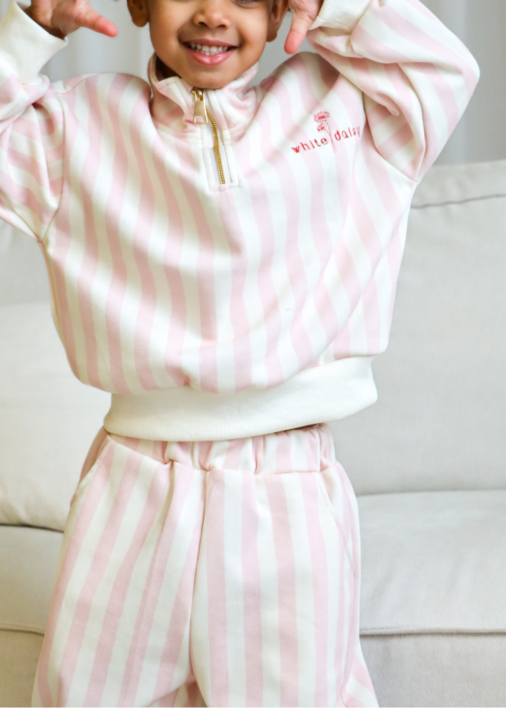 Blush Line Tracksuit in Pink