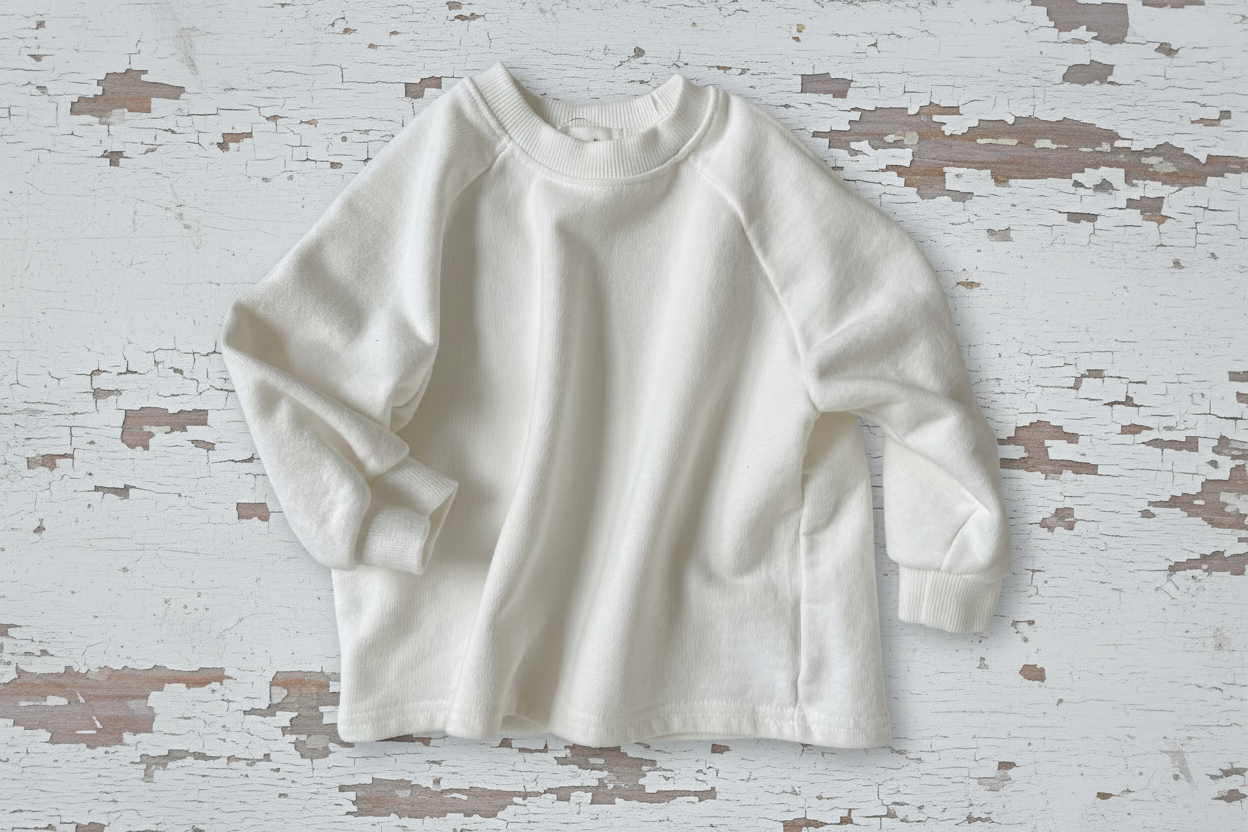Cotton Sweatshirt in White