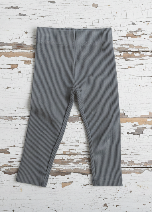 Ribbed Leggings in Blue