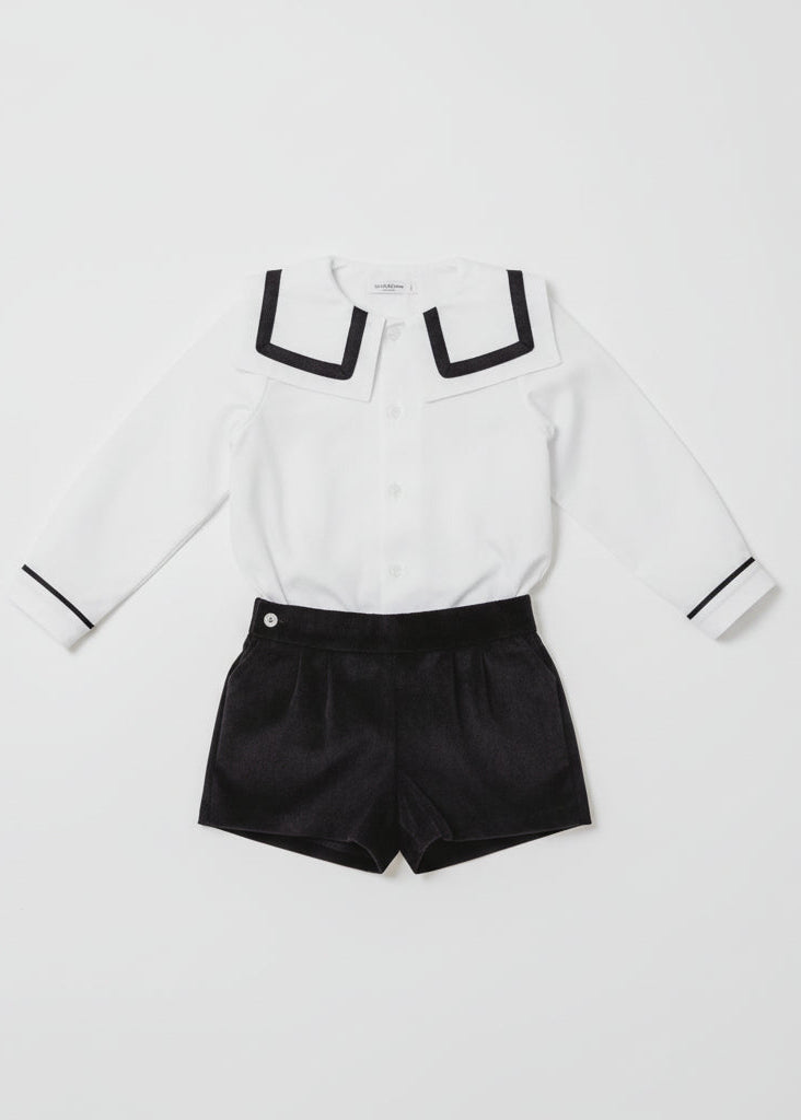 Ollie' Monochrome Statement Collar Suit