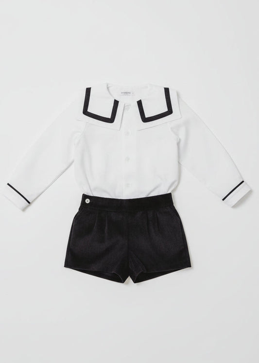 Ollie' Monochrome Statement Collar Suit