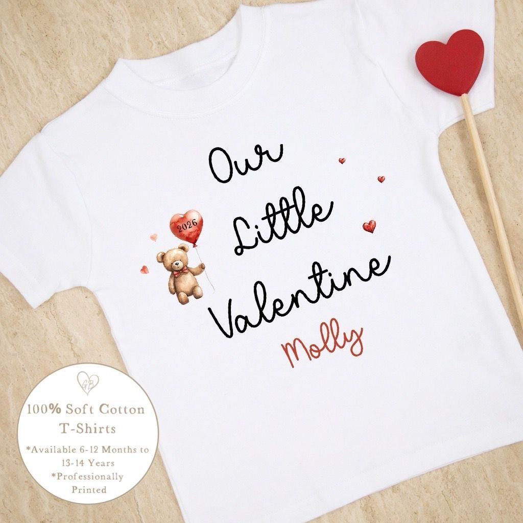 Personalised Valentine's T-Shirt - Our Little Valentine Design