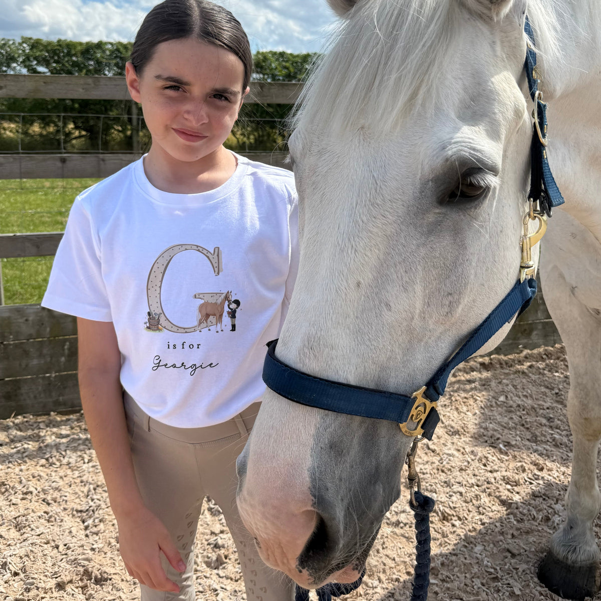Personalised Children's Gifting T-Shirt | Horse / Pony Design