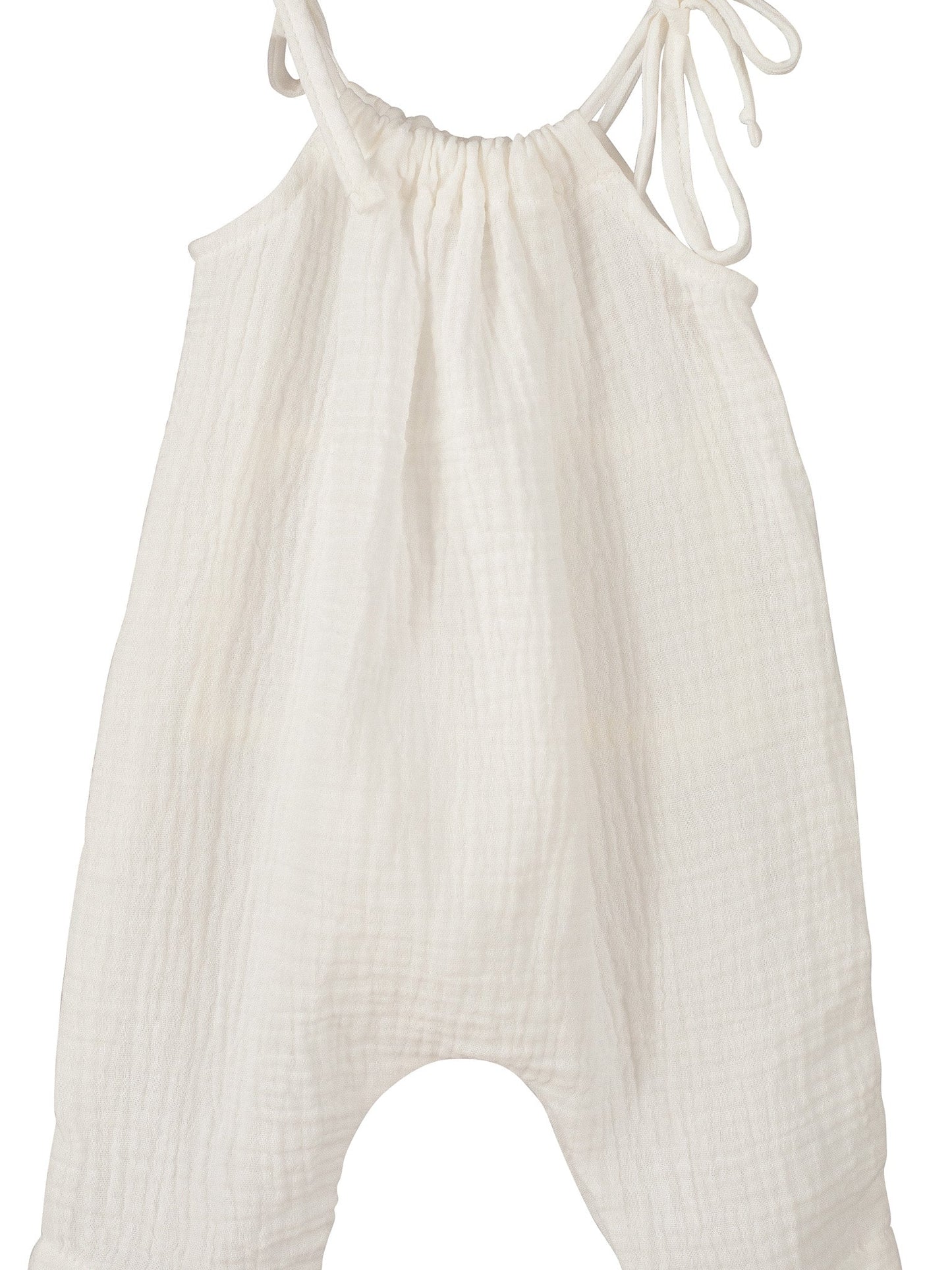 Calamaro Baby Cream Cheesecloth Jumpsuit - Rose & Albert