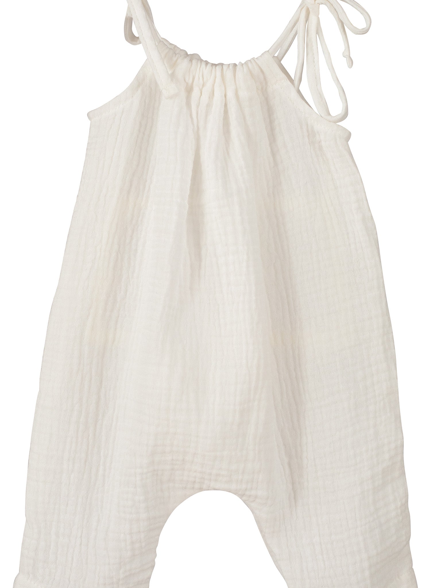 Calamaro Baby Cream Cheesecloth Jumpsuit - Rose & Albert