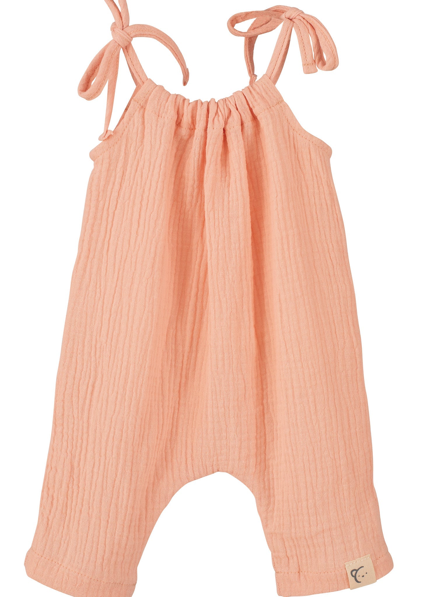Calamaro Baby Pink Cheesecloth Jumpsuit - Rose & Albert