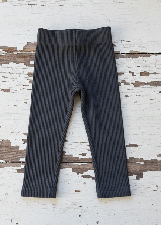 Ribbed Leggings in Blue