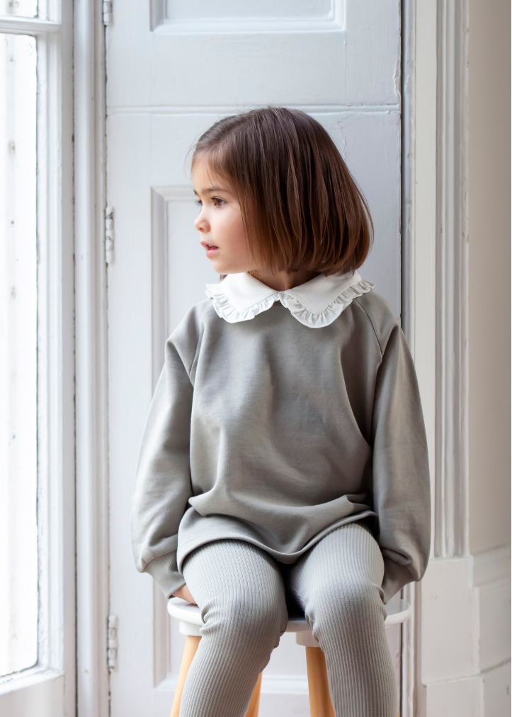 Cotton Sweatshirt in Green