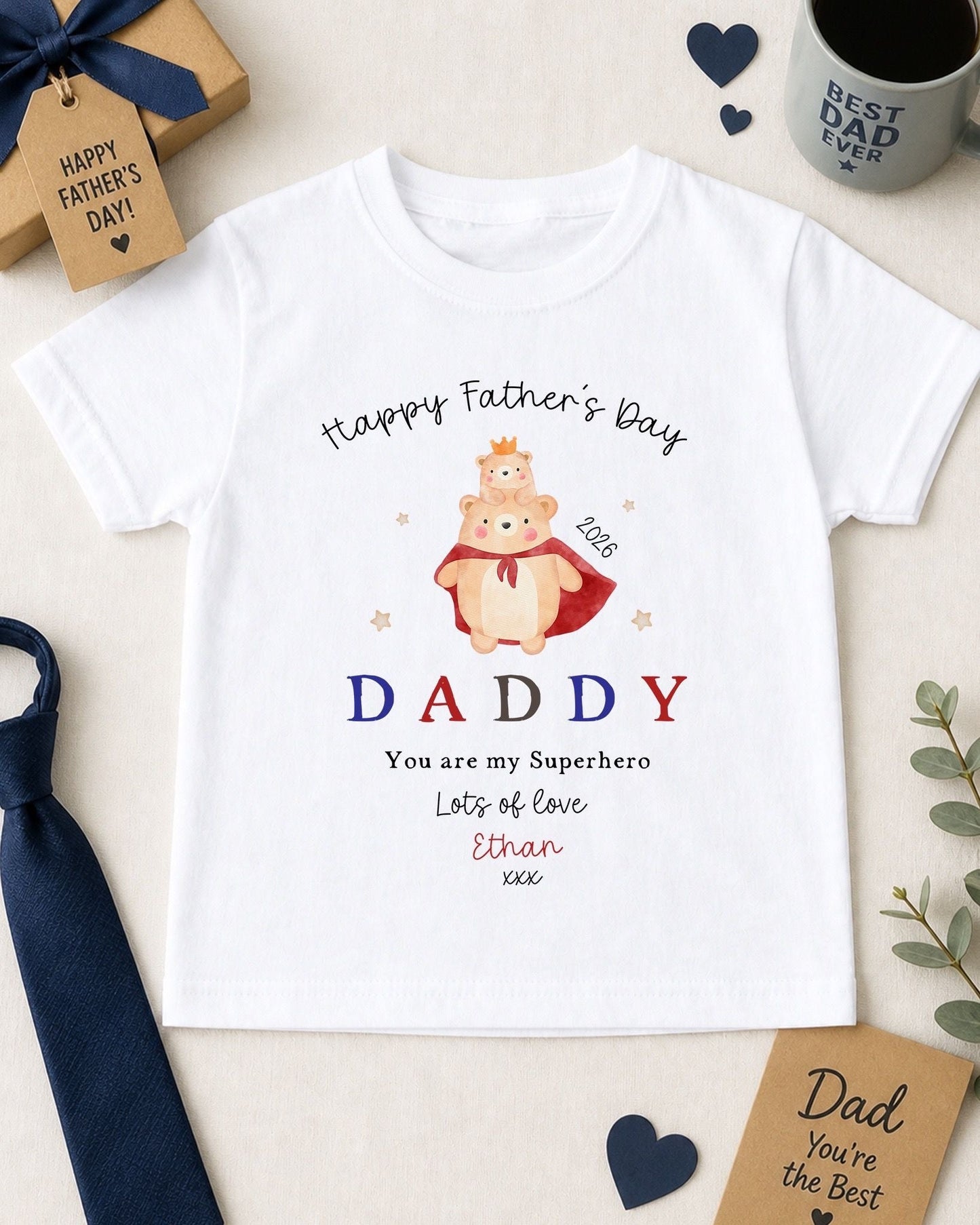 Father's Day T-Shirt - Superhero Design